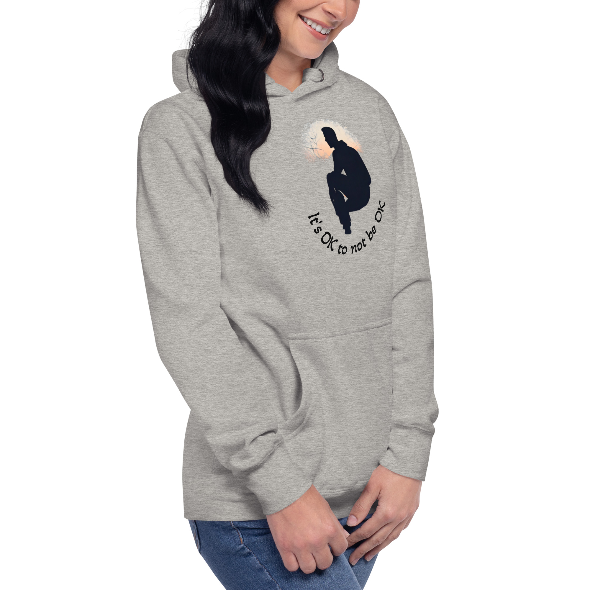 unisex-premium-hoodie-carbon-grey-right-front-67daf2487a190.jpg It's OK... - Bilde 6