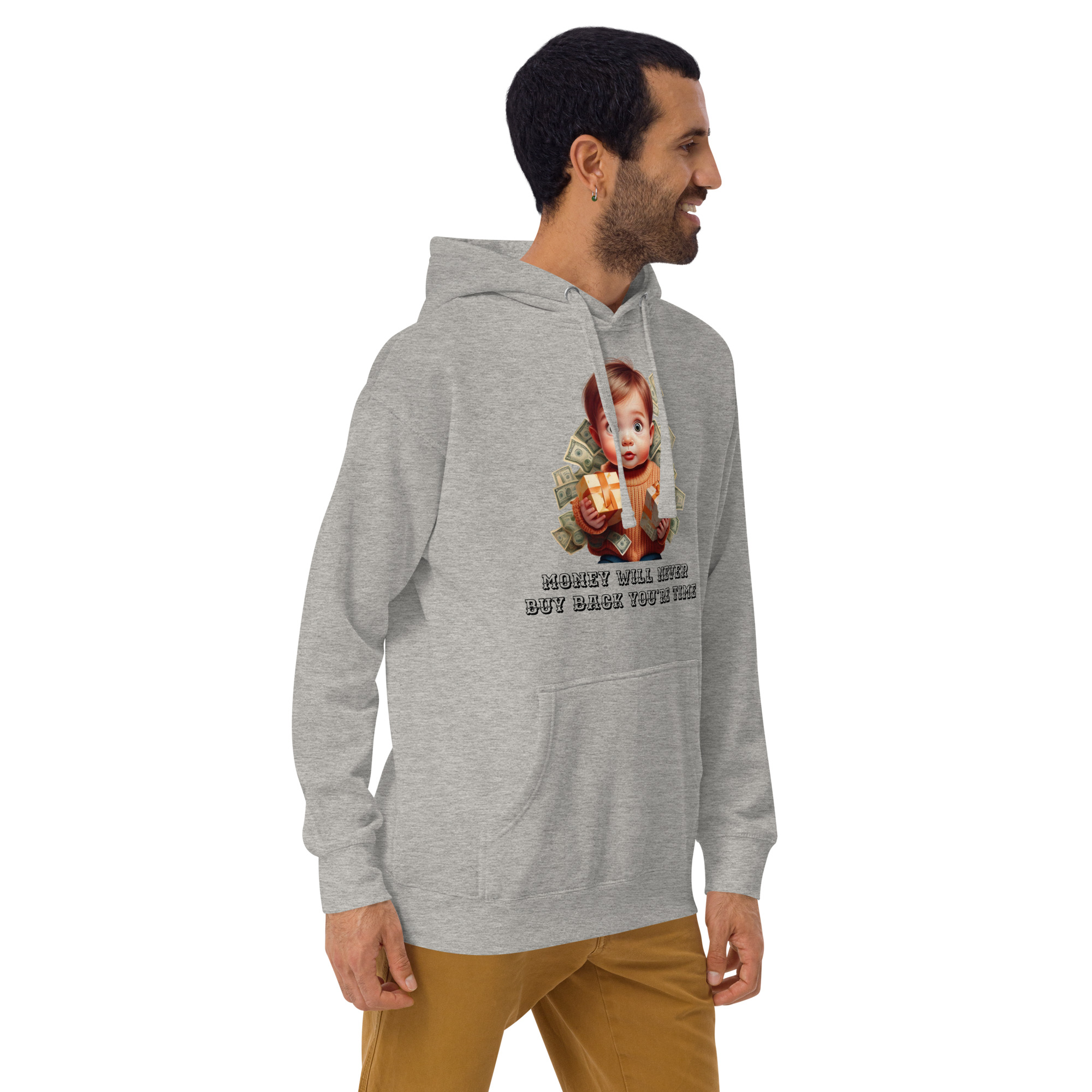 unisex-premium-hoodie-carbon-grey-right-front-67e24e13ebdd0.jpg Money can't buy... - Bilde 8